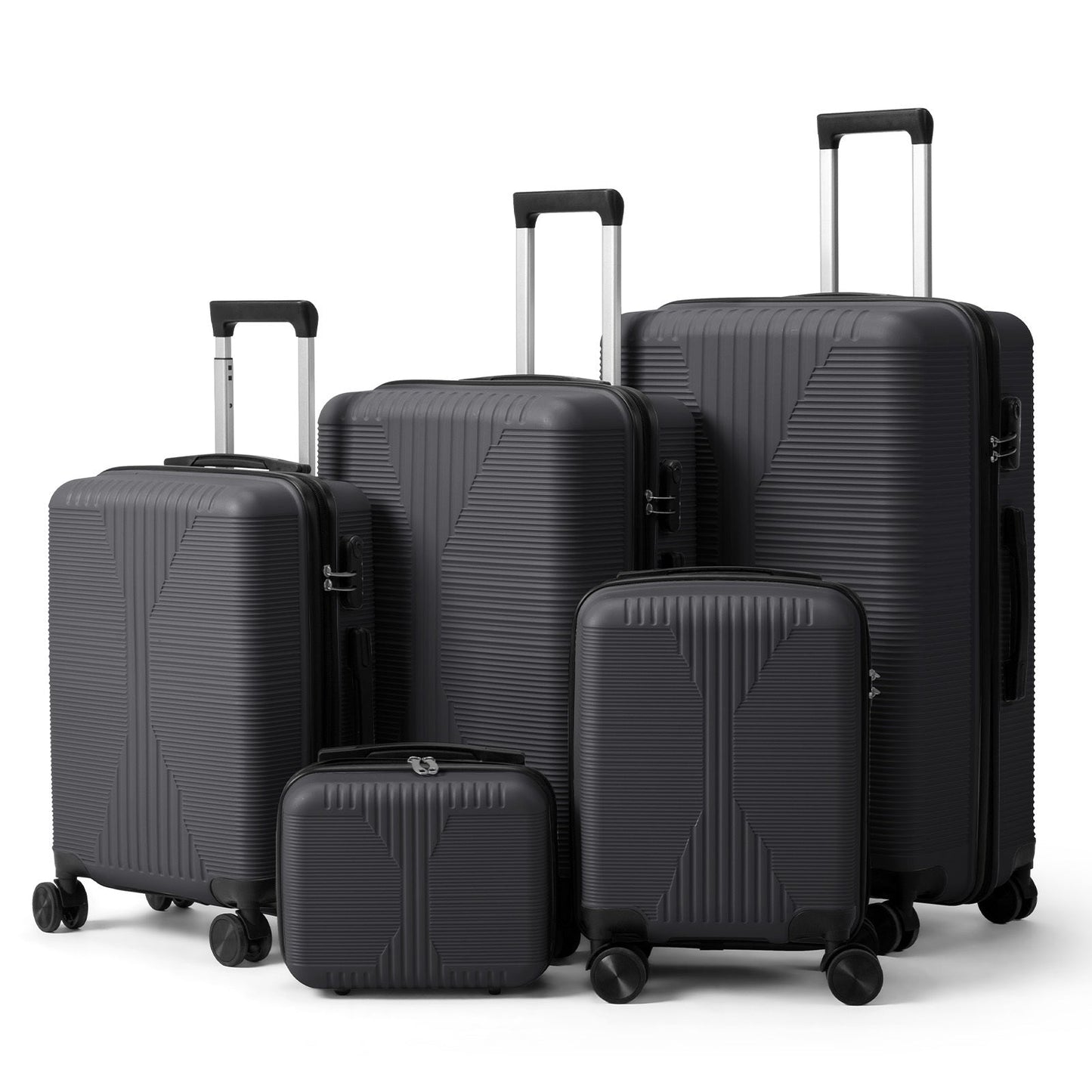 5-Piece Lightweight Luggage Set with Lock – 12/16/20/24/28 Inch DailySale