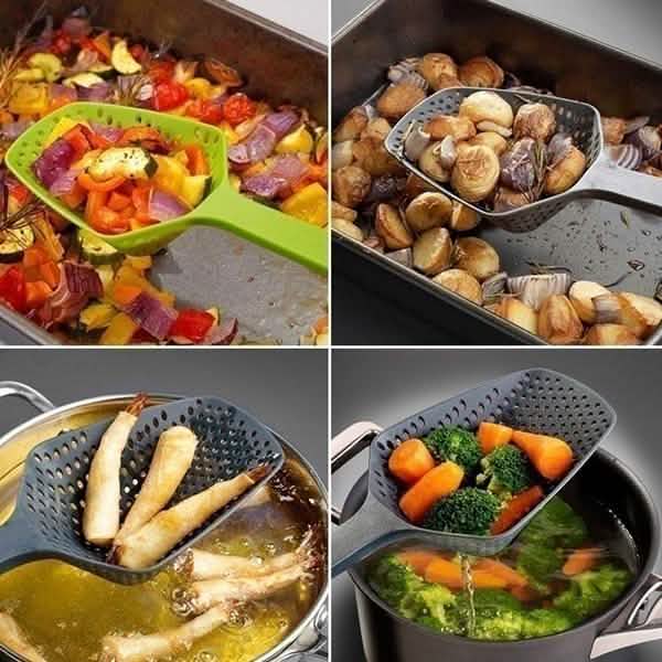 Fashion Kitchen Accessories Large Scoop Colander Pasta Heat Resistant Strainer DailySale