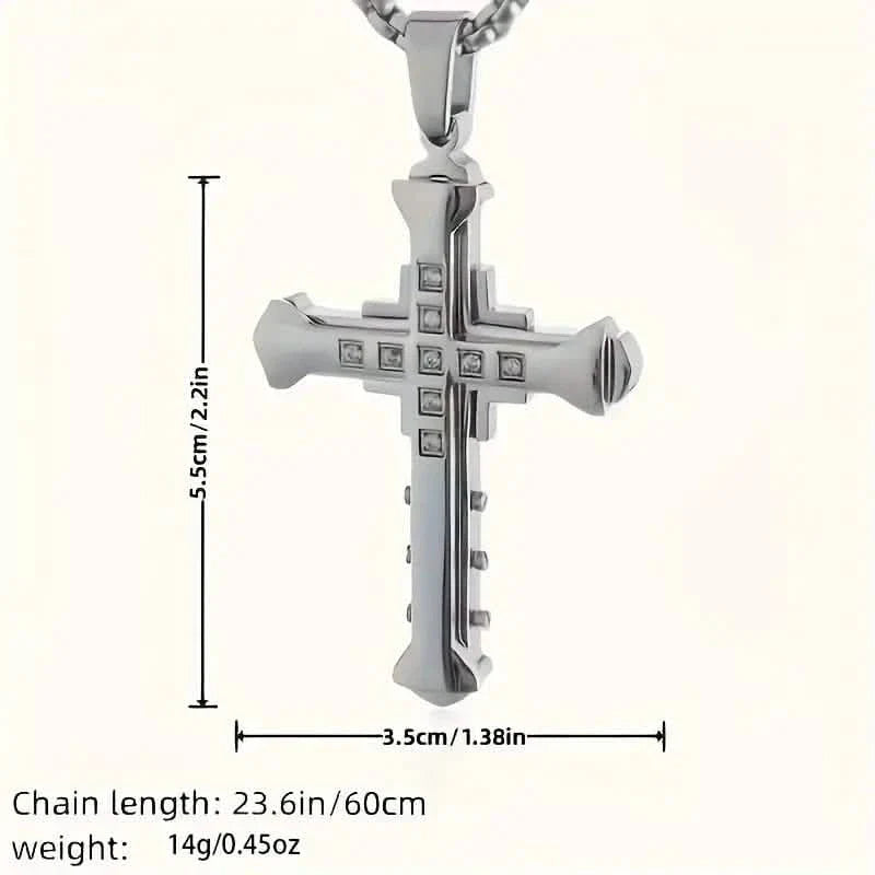 Fashion Simple Cross Pendant Necklace For Men And Women DailySale