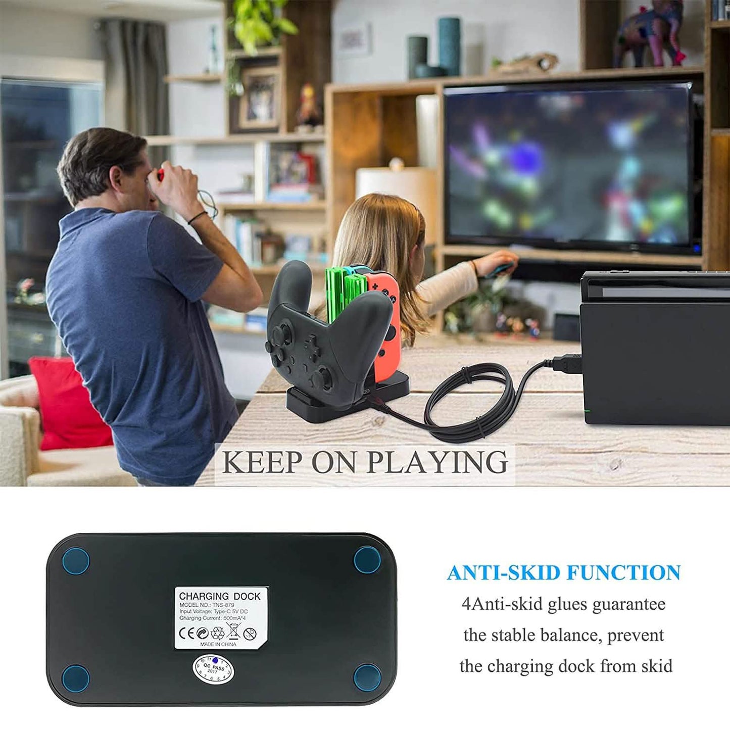 FastSnail Controller Charger Compatible with Nintendo Switch DailySale