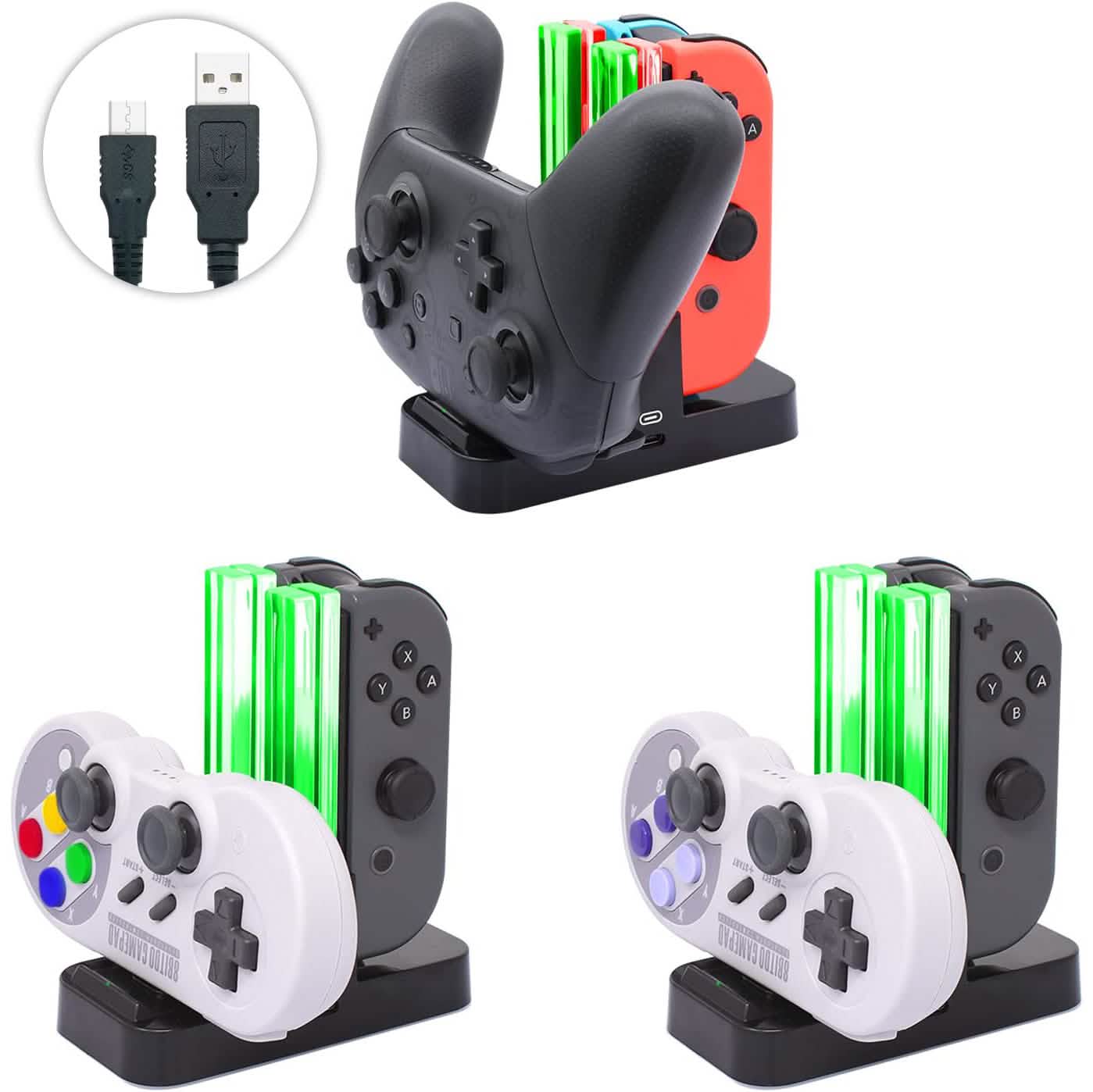 FastSnail Controller Charger Compatible with Nintendo Switch DailySale