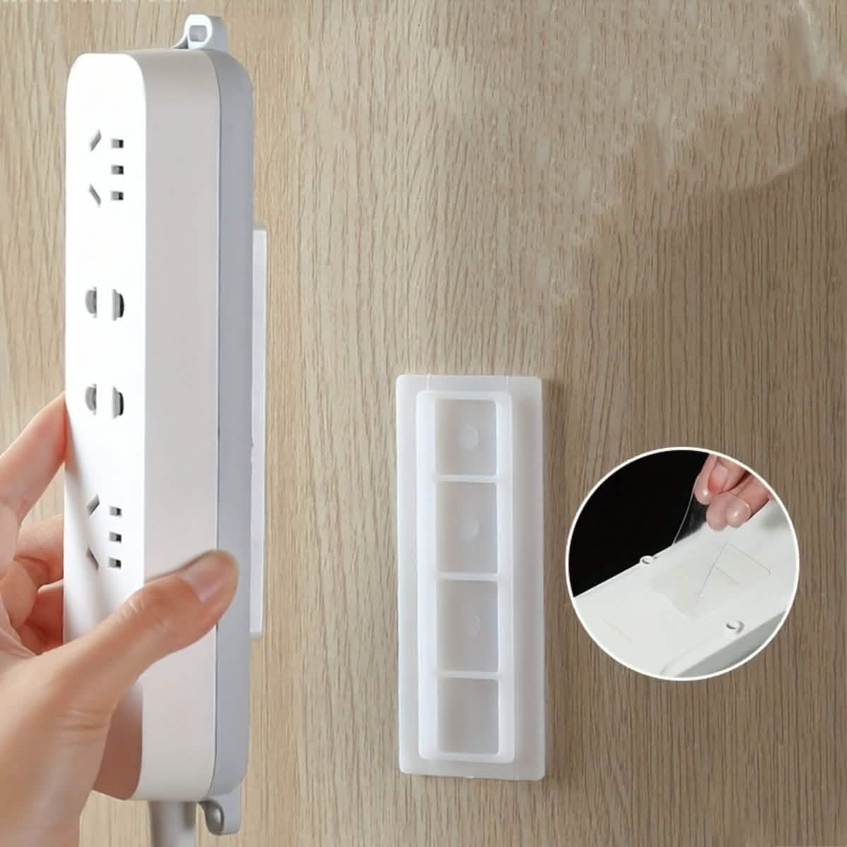 2-Pack Removable Wall Decals – Space-Saving Organizer for Surge Protectors DailySale