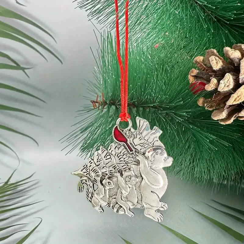 Festive Christmas Tree Pendant - Metal Hanging Ornament for Scene Decor DailySale