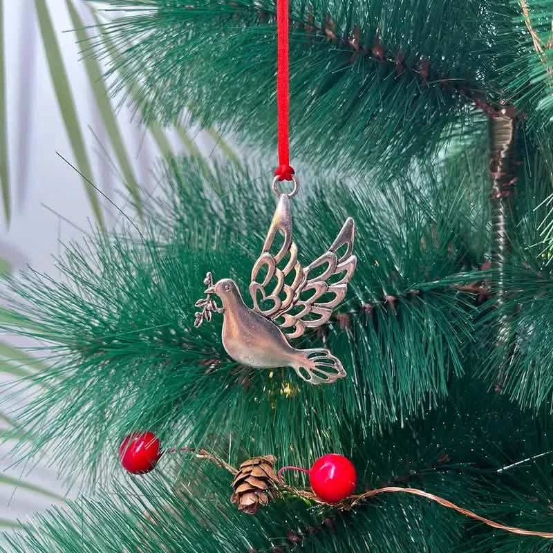 Festive Christmas Tree Pendant - Metal Hanging Ornament for Scene Decor DailySale