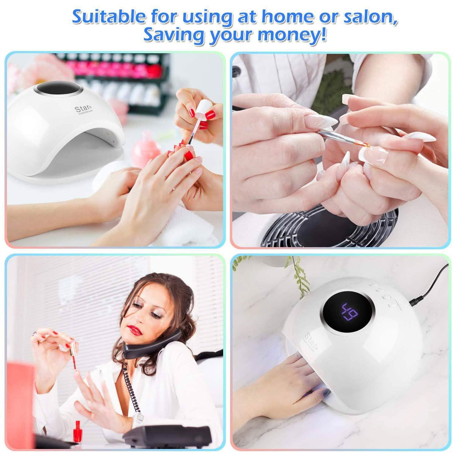 FINATE 72W UV LED Gel Nail Lamp DailySale