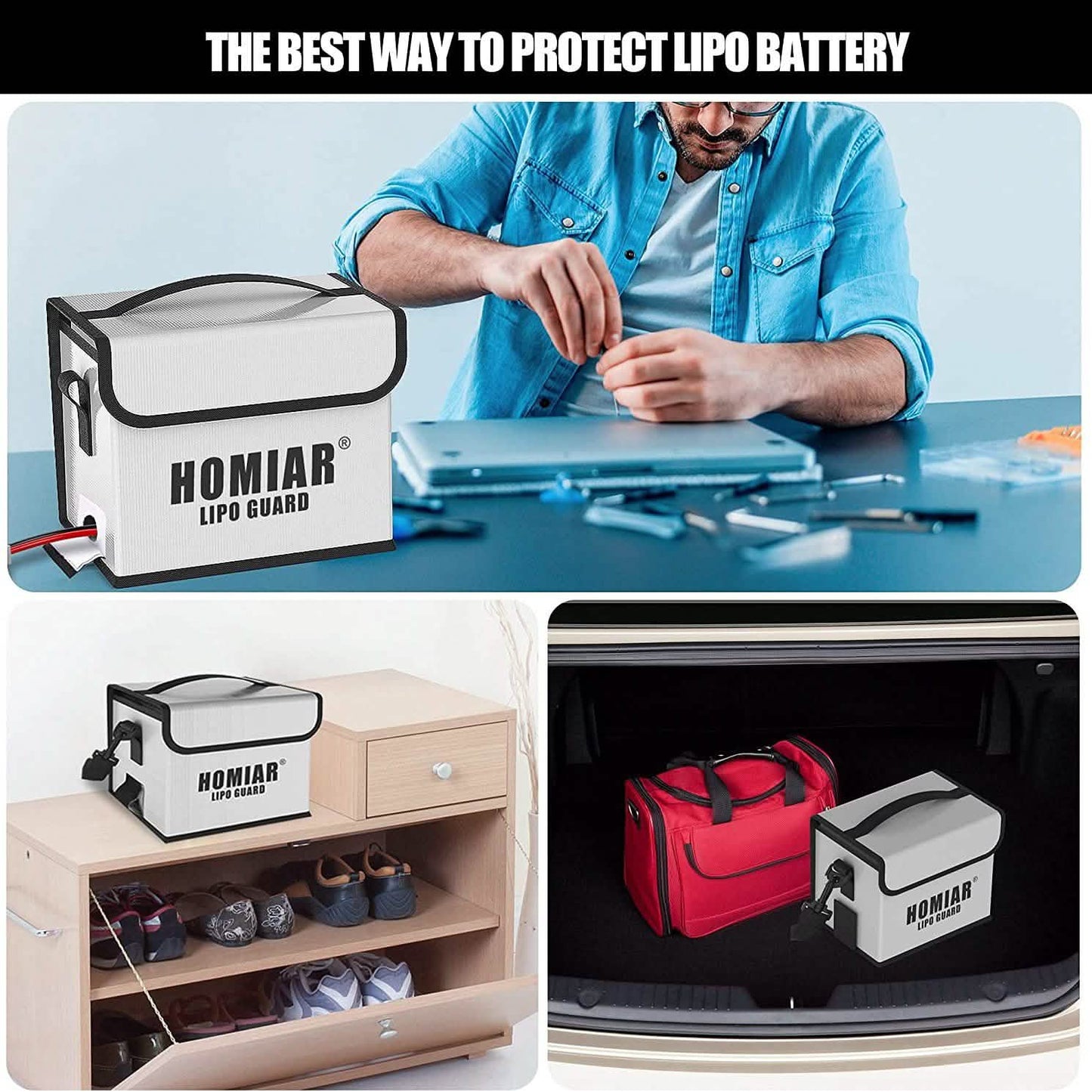 Fireproof Bag for Battery Charging Storage DailySale