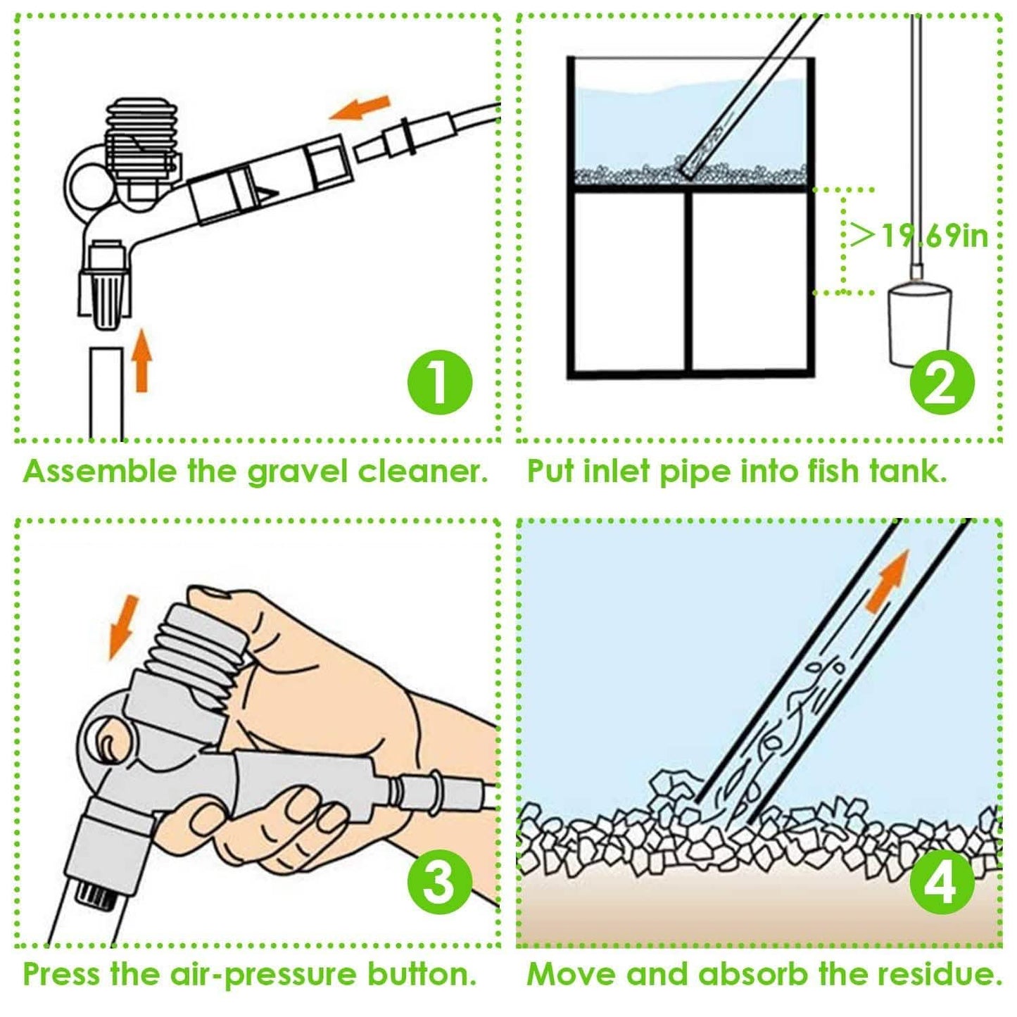 Fish Tank Gravel Cleaner Kit DailySale