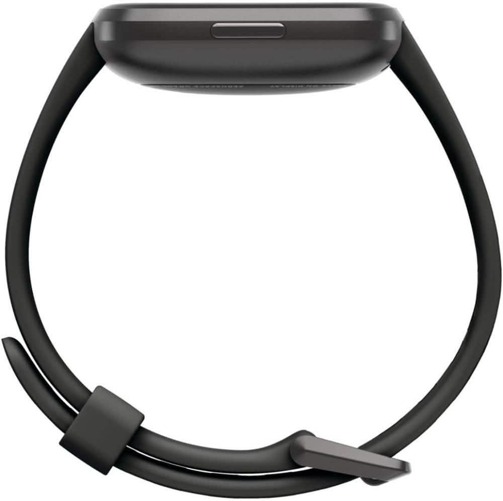 Fitbit - Versa 2 Smartwatch 40mm Aluminum - Black/Carbon with Silicone Band DailySale