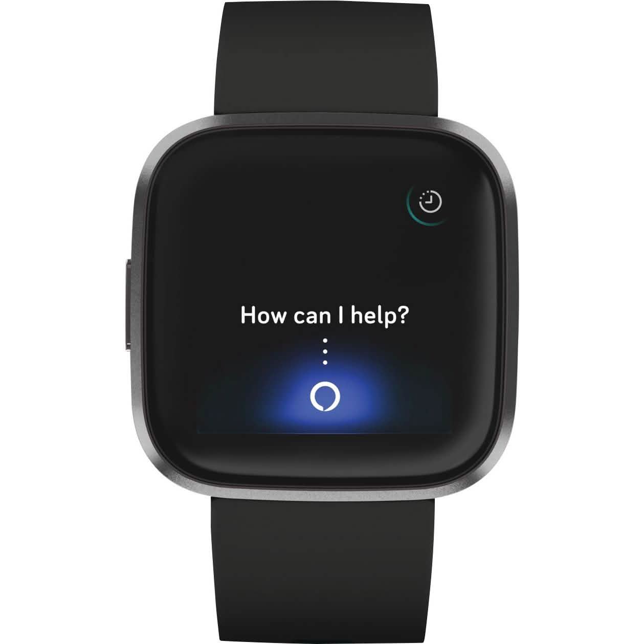 Fitbit - Versa 2 Smartwatch 40mm Aluminum - Black/Carbon with Silicone Band DailySale