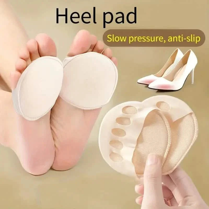 Five-Toe Forefoot Pads For Women High Heels, Shock Absorption Half Insoles, Toe Pad Inserts DailySale