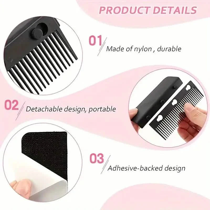 Flat Iron Comb, ABS Plastic Handle Hair Straightener Comb Attachment DailySale