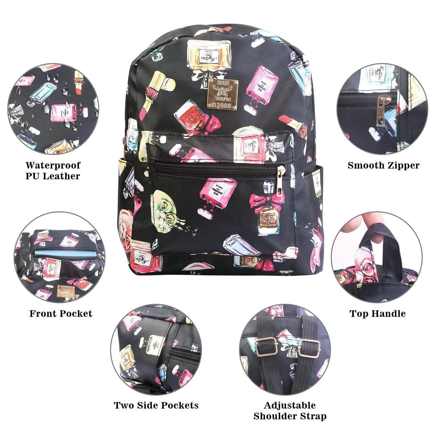Floral Print Backpack Waterproof Knapsack DailySale