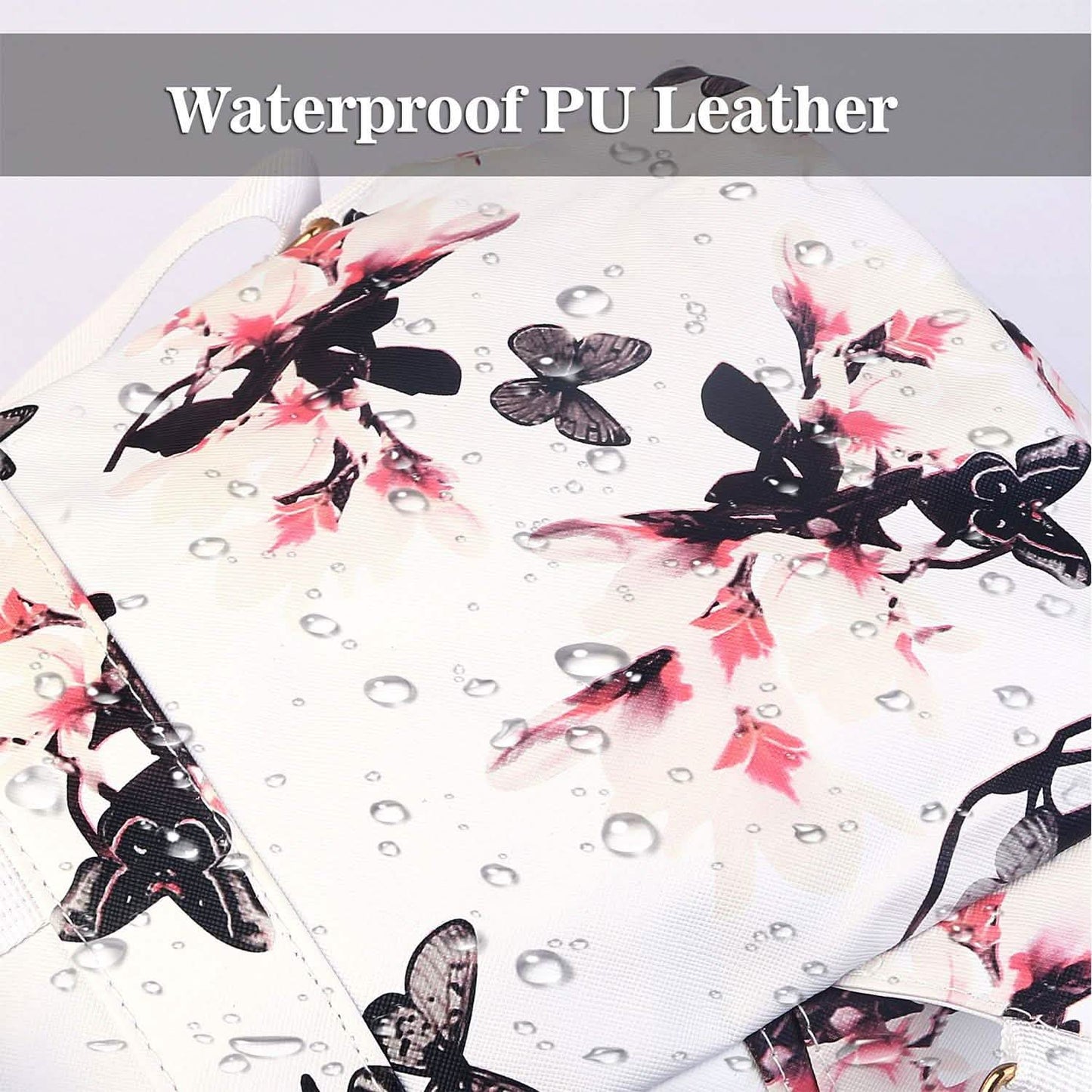 Floral Print Backpack Waterproof Knapsack DailySale