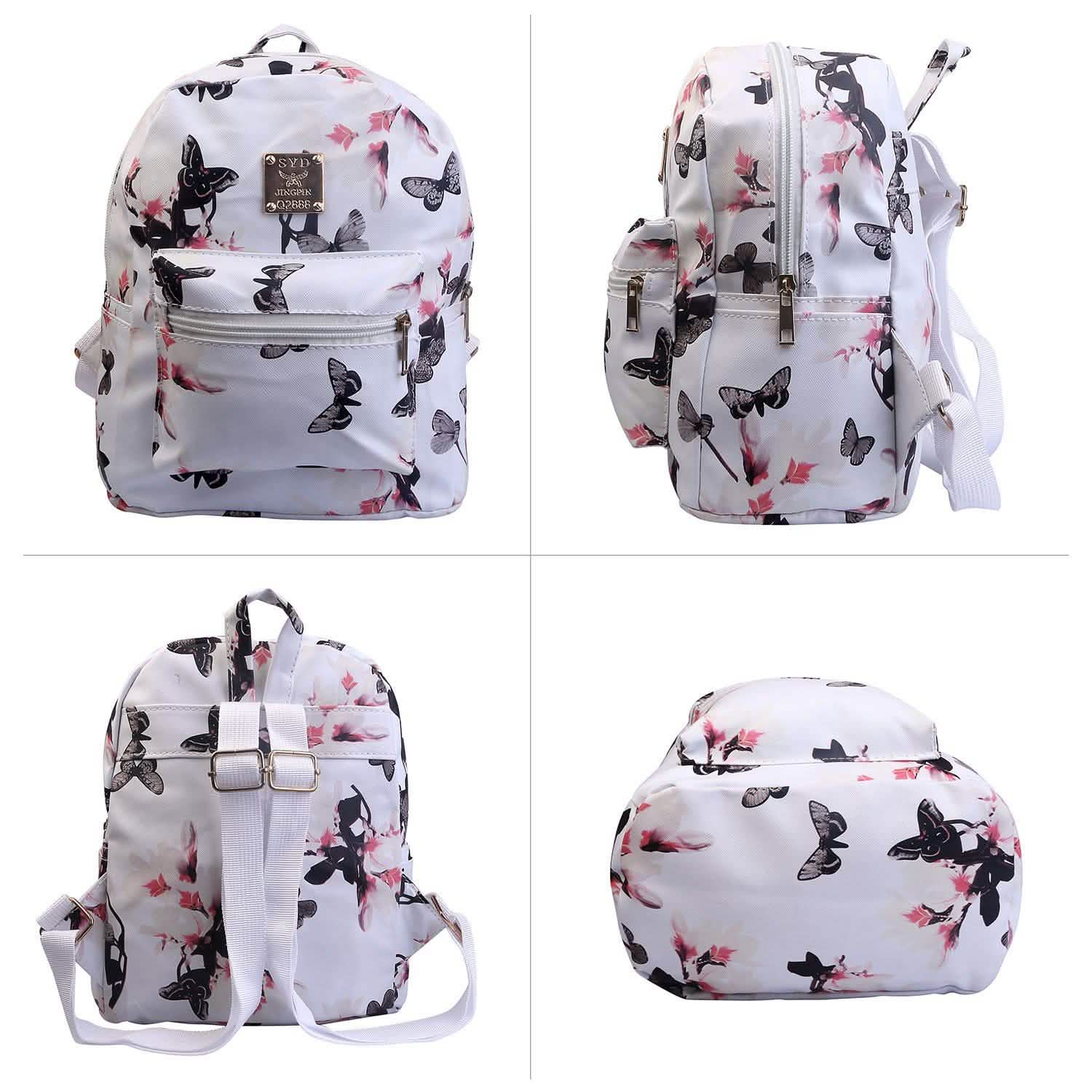Floral Print Backpack Waterproof Knapsack DailySale