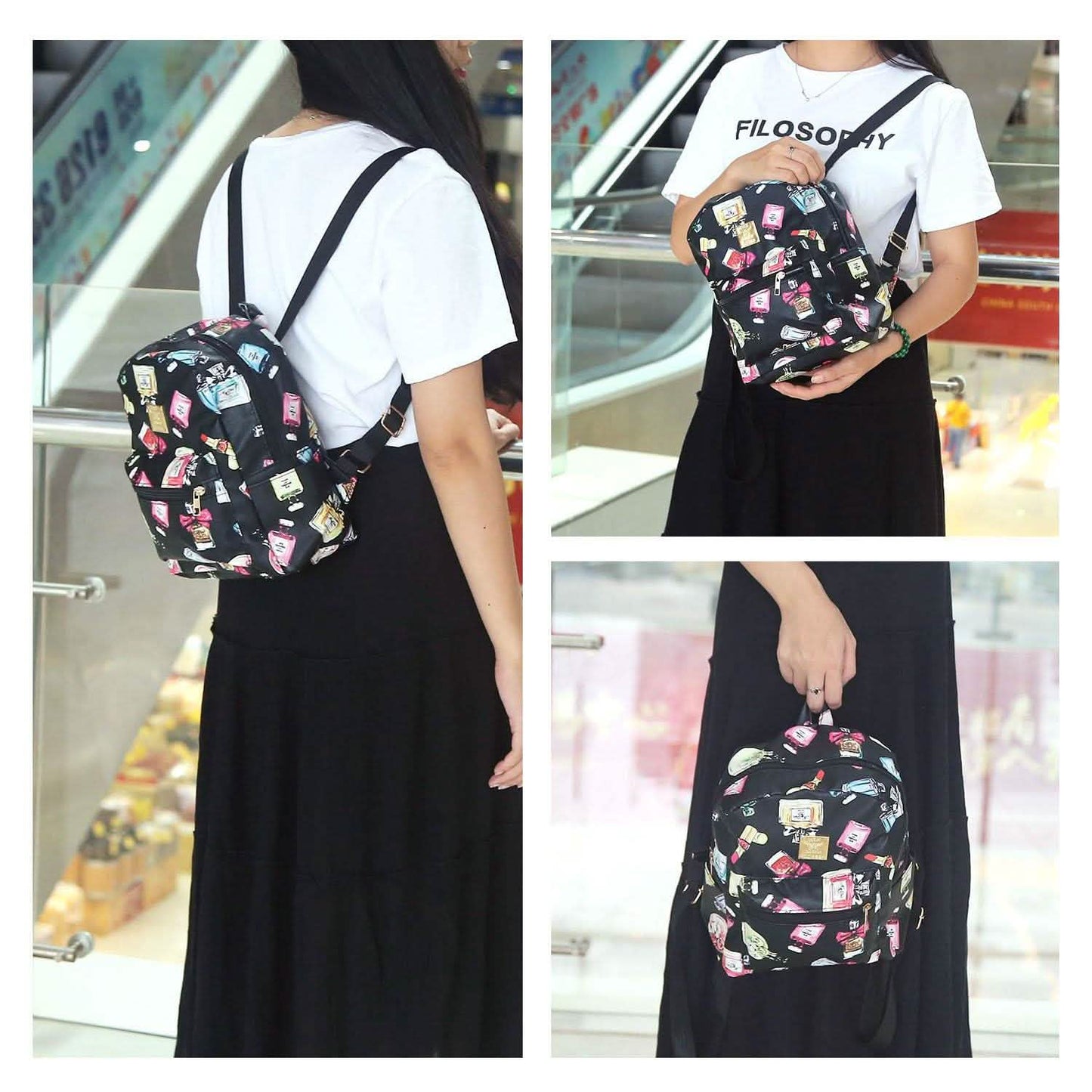 Floral Print Backpack Waterproof Knapsack DailySale