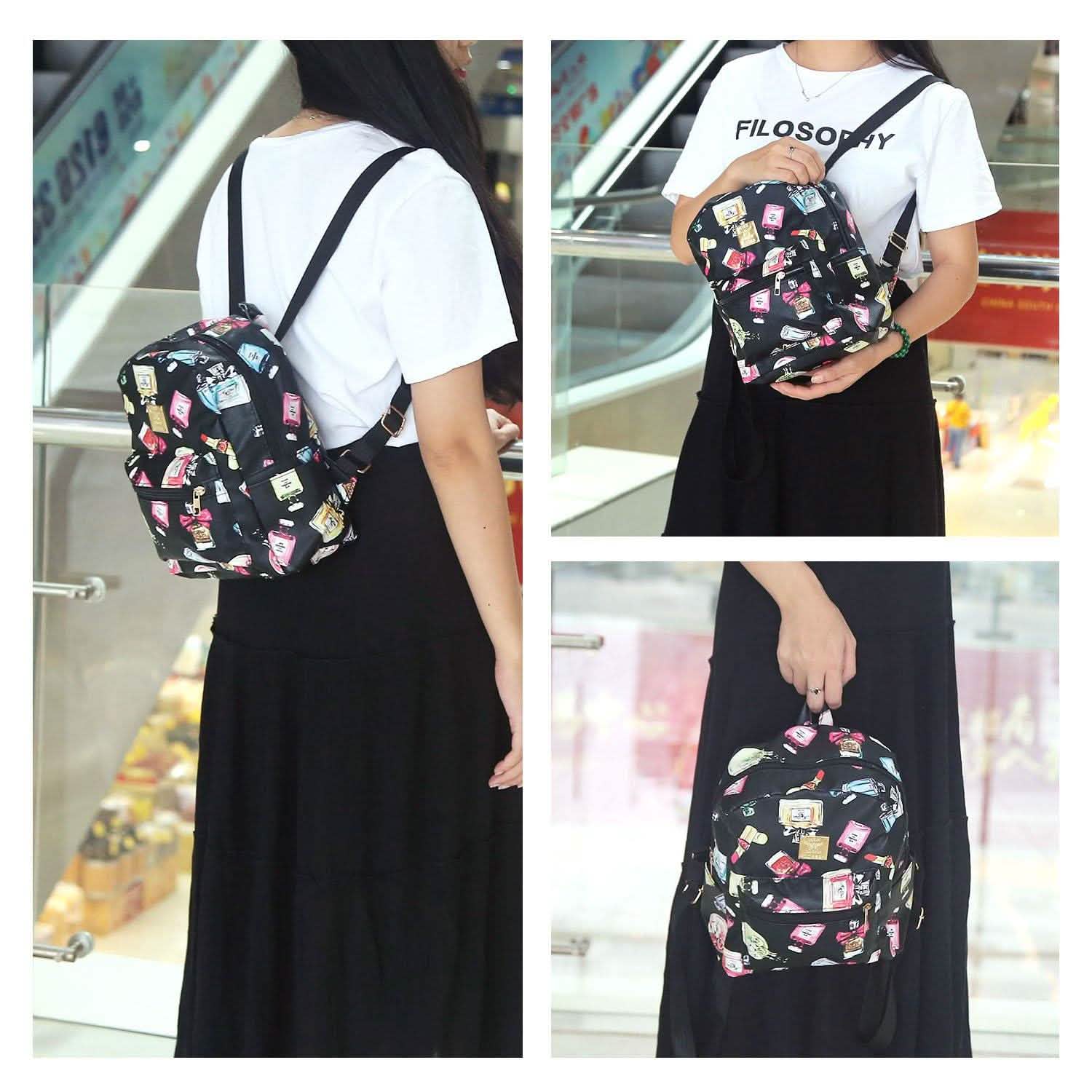 Floral Print Backpack Waterproof Knapsack DailySale