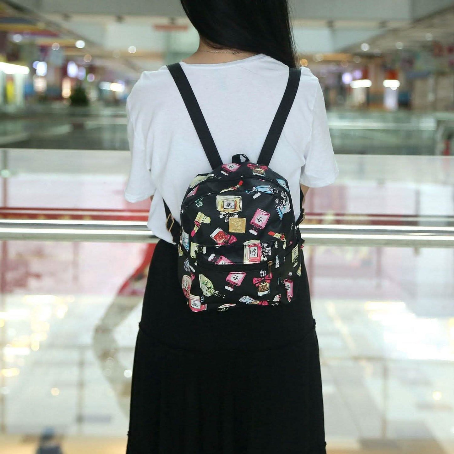 Floral Print Backpack Waterproof Knapsack DailySale