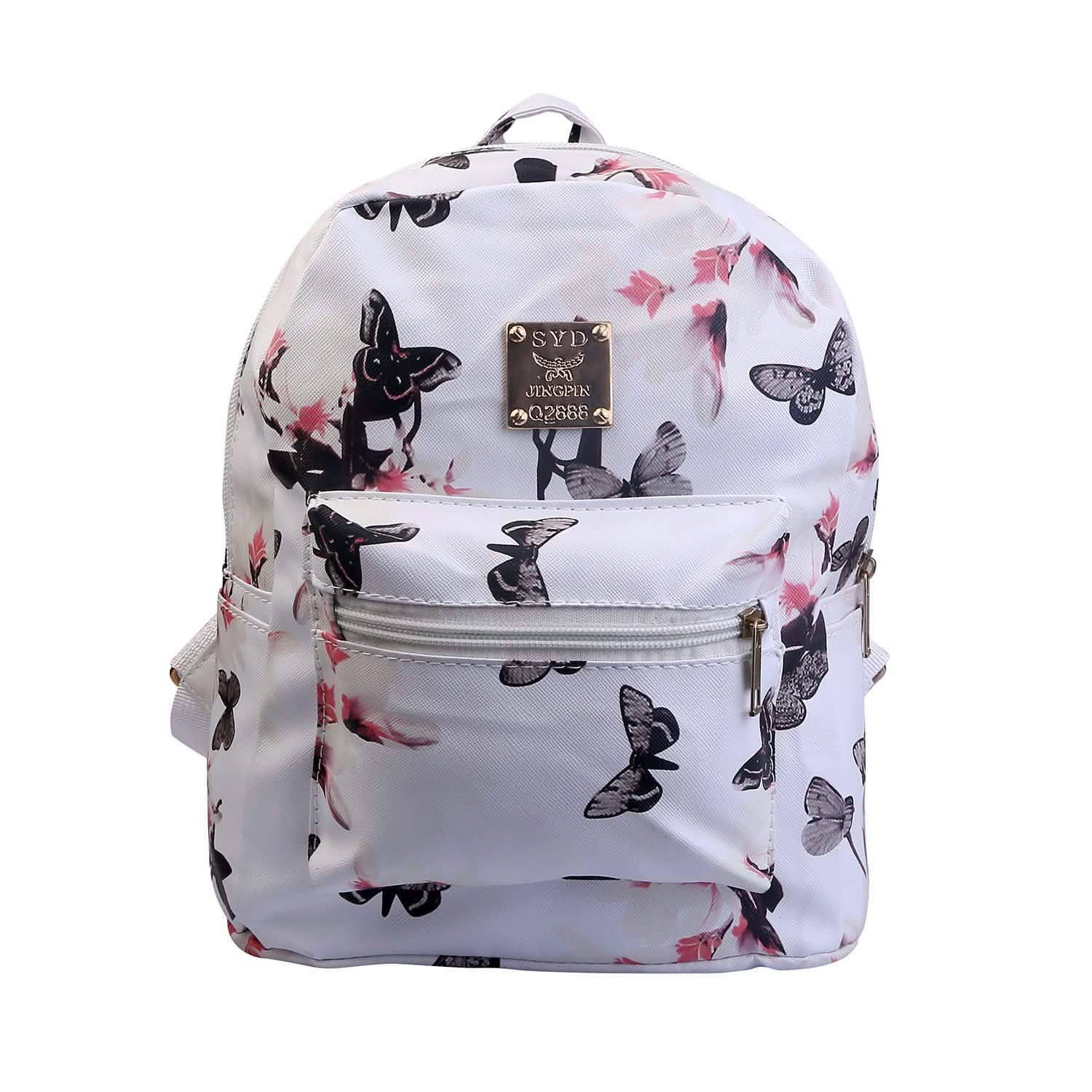 Floral Print Backpack Waterproof Knapsack DailySale