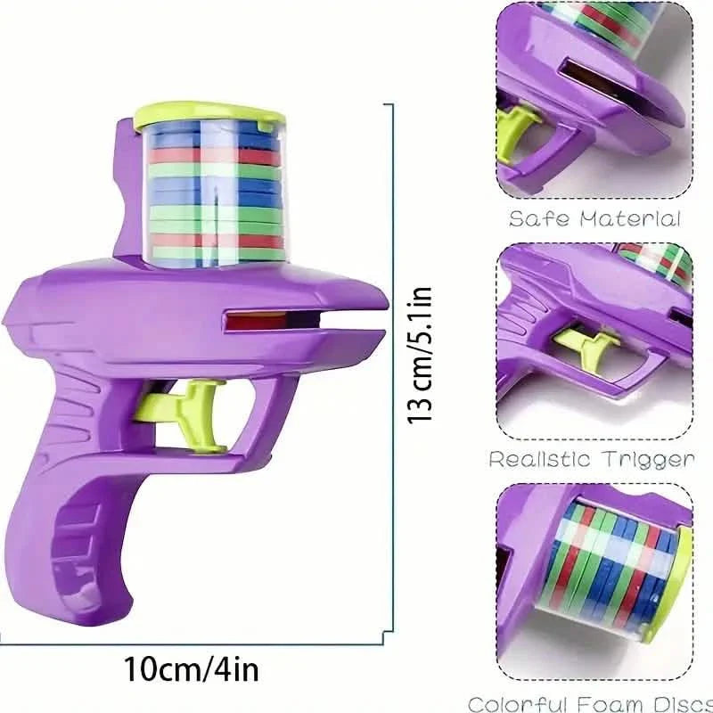 Flying Foam Disc Launcher Handheld Shooter Game DailySale