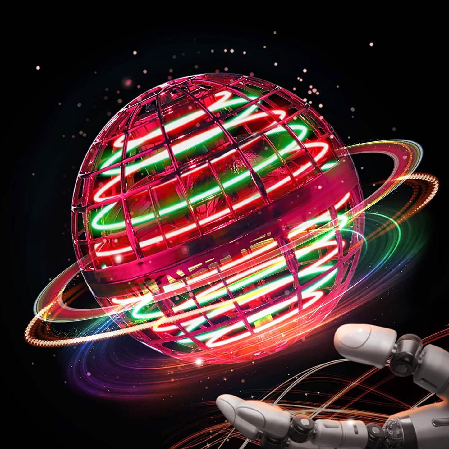 Flying Orb Ball Rechargeable Boomerang Spinner UFO Drone Toy DailySale