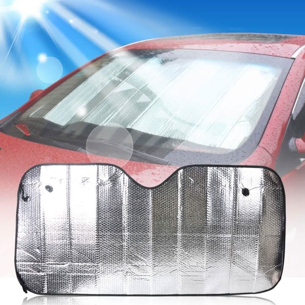 Fold-Up Reflective Windshield Sun Shade with Suction Cups DailySale