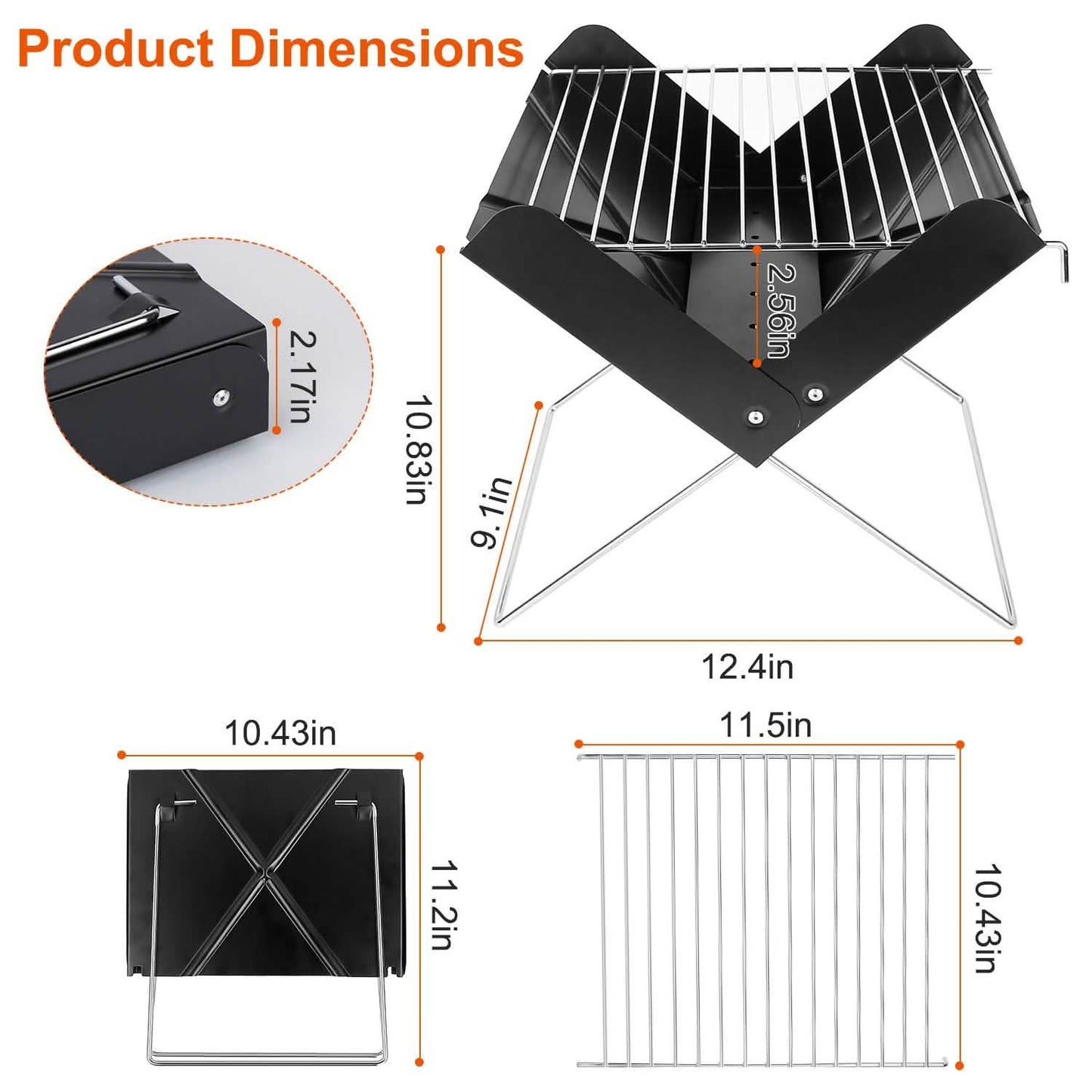 Foldable BBQ Grill DailySale