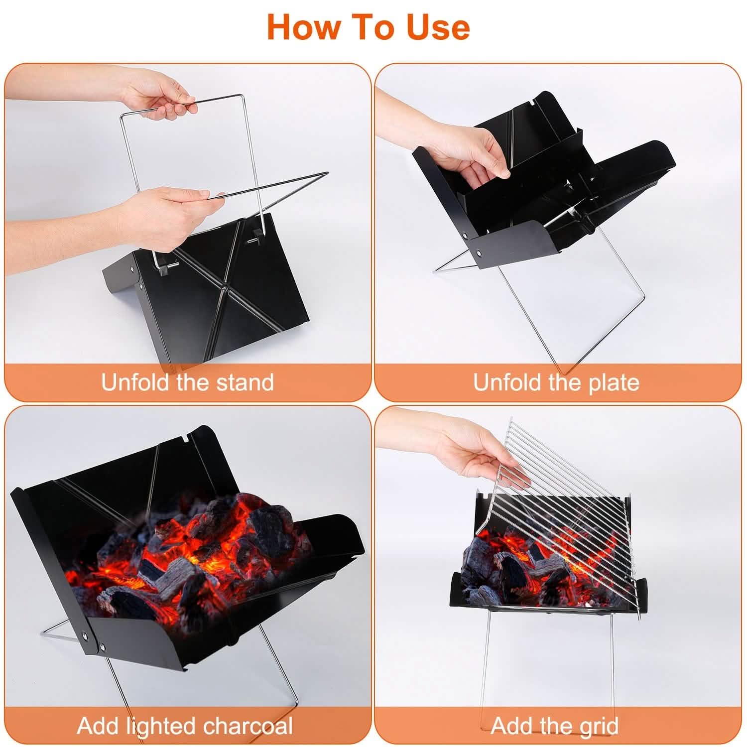 Foldable BBQ Grill DailySale