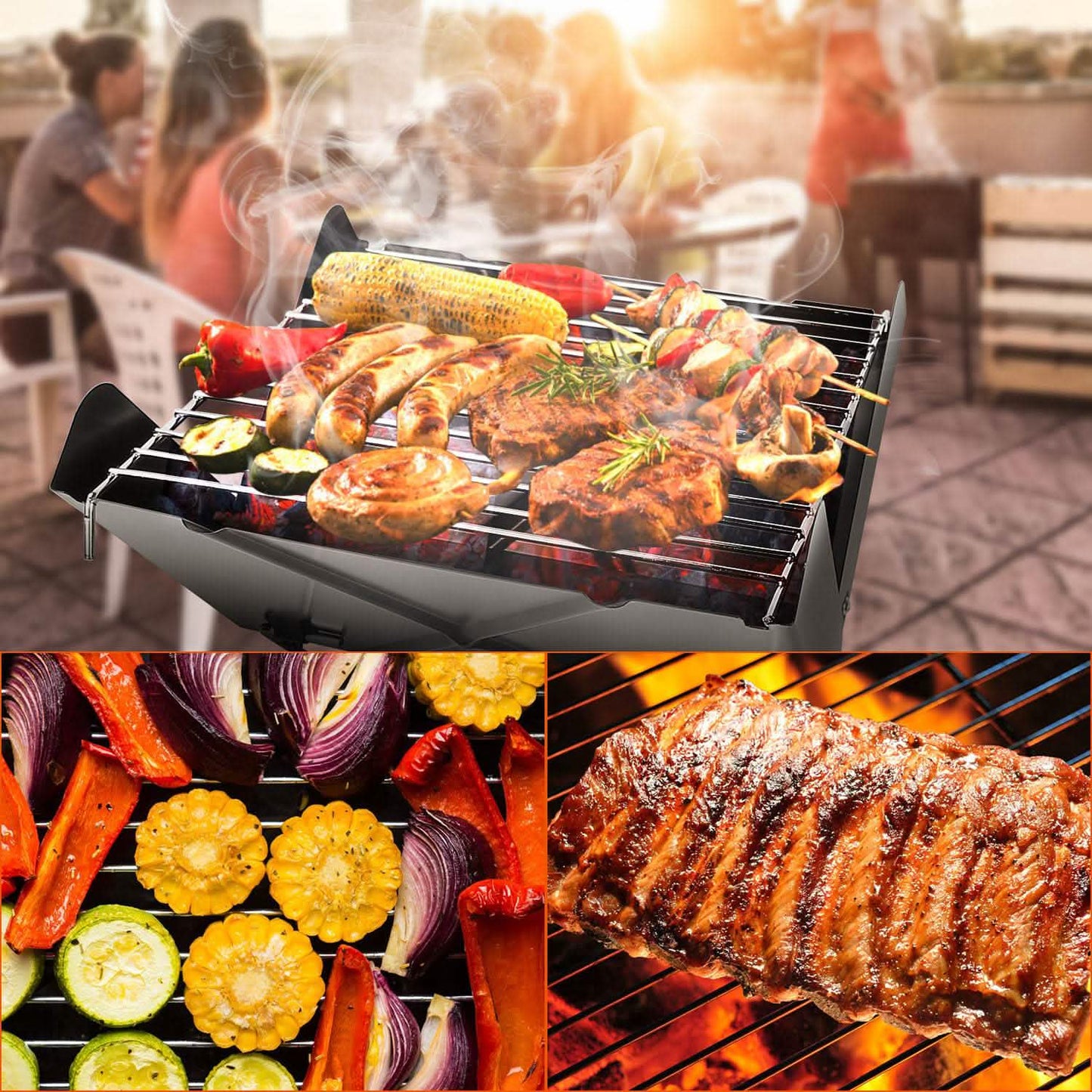 Foldable BBQ Grill DailySale