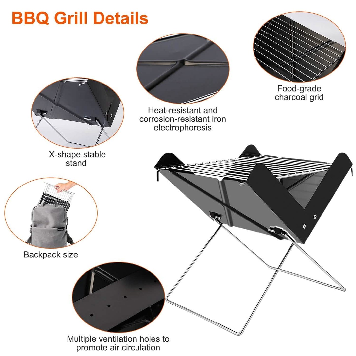 Foldable BBQ Grill DailySale