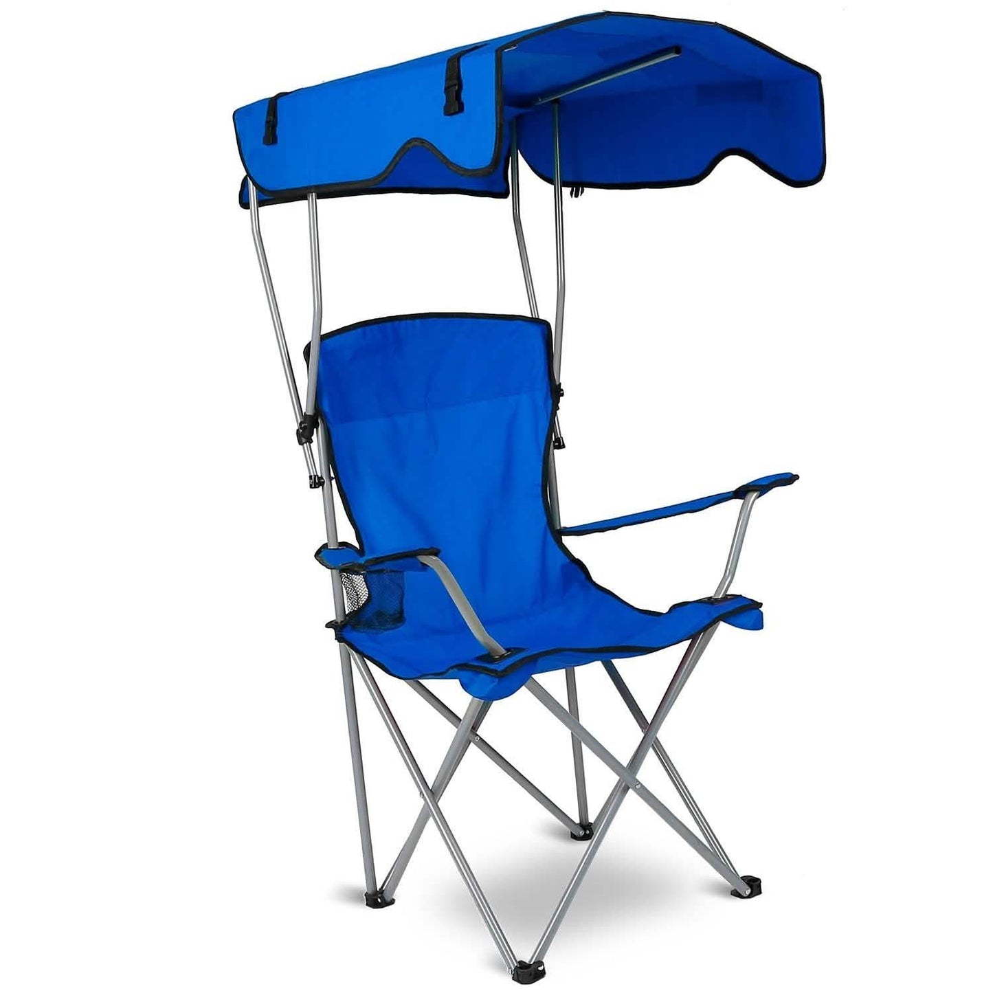 Foldable Beach Canopy Chair Sun Protection with Cup Holder DailySale