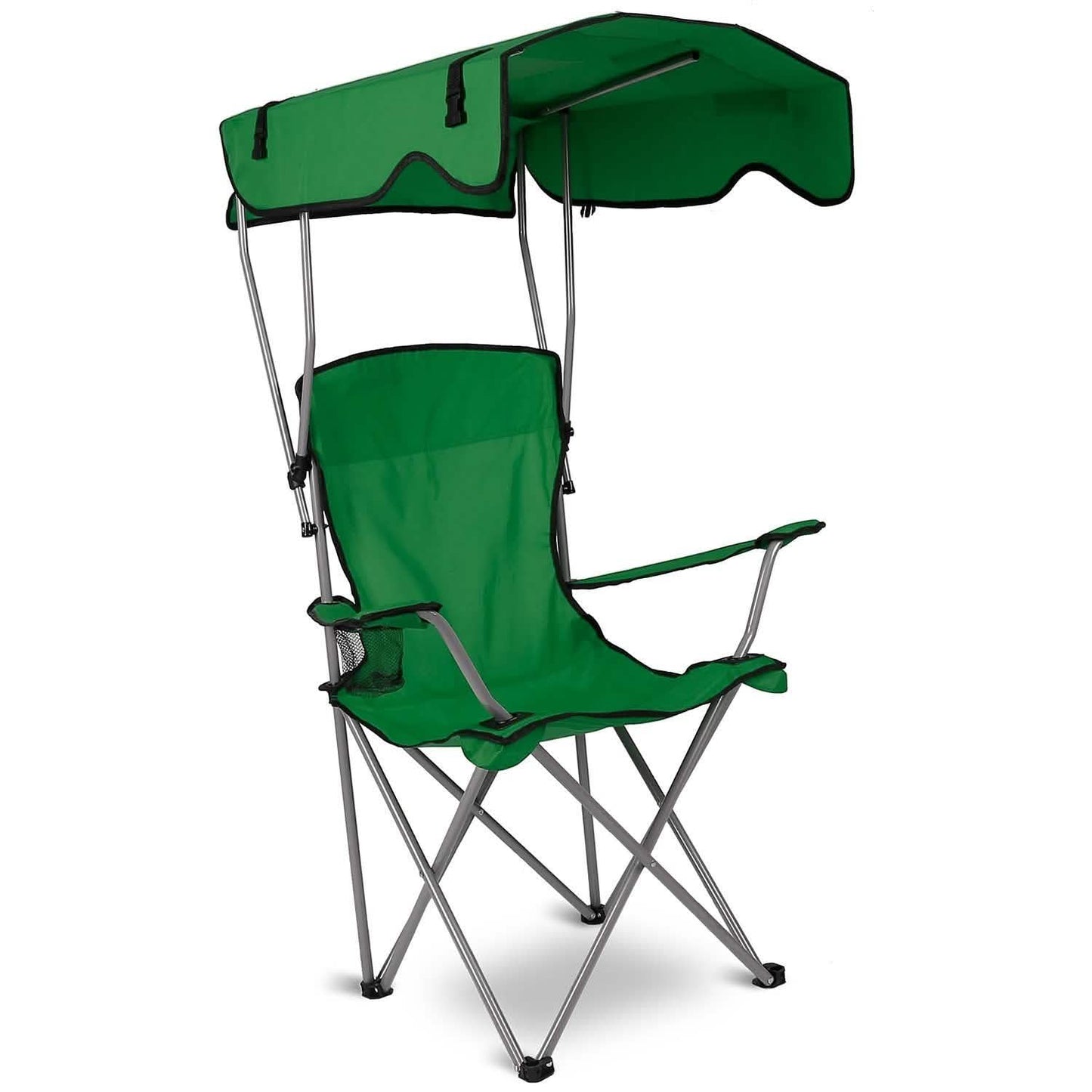 Foldable Beach Canopy Chair Sun Protection with Cup Holder DailySale