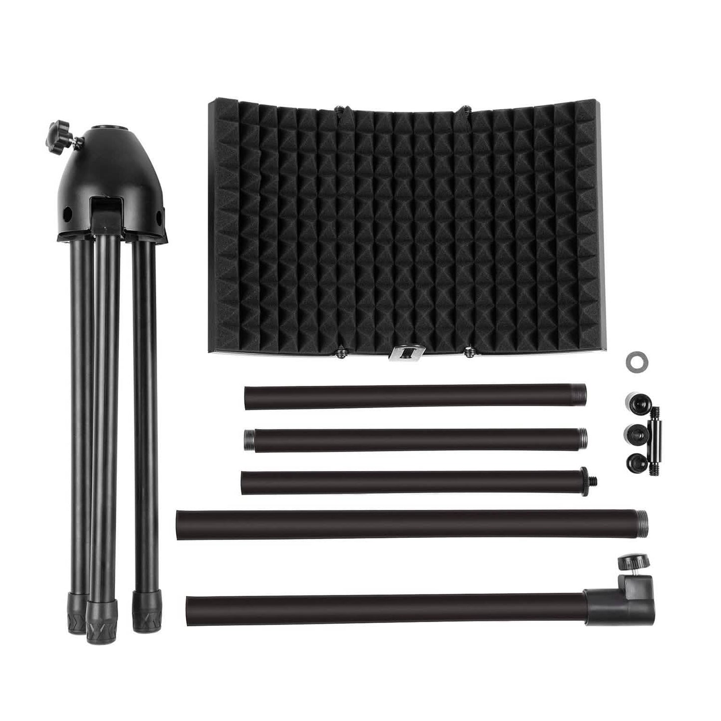 Foldable Microphone Isolation Shield Adjustable Tripod Stand DailySale