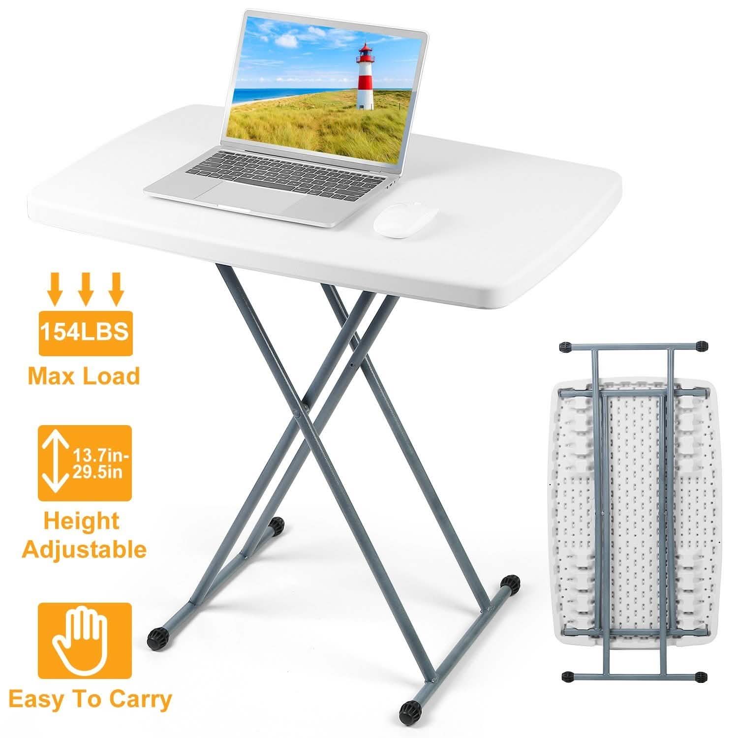 Folding Height Adjustable Snack Table DailySale