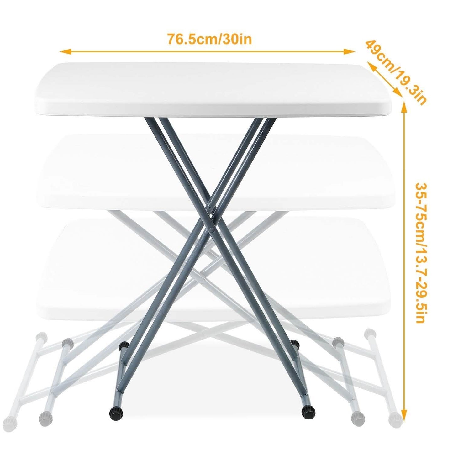 Folding Height Adjustable Snack Table DailySale