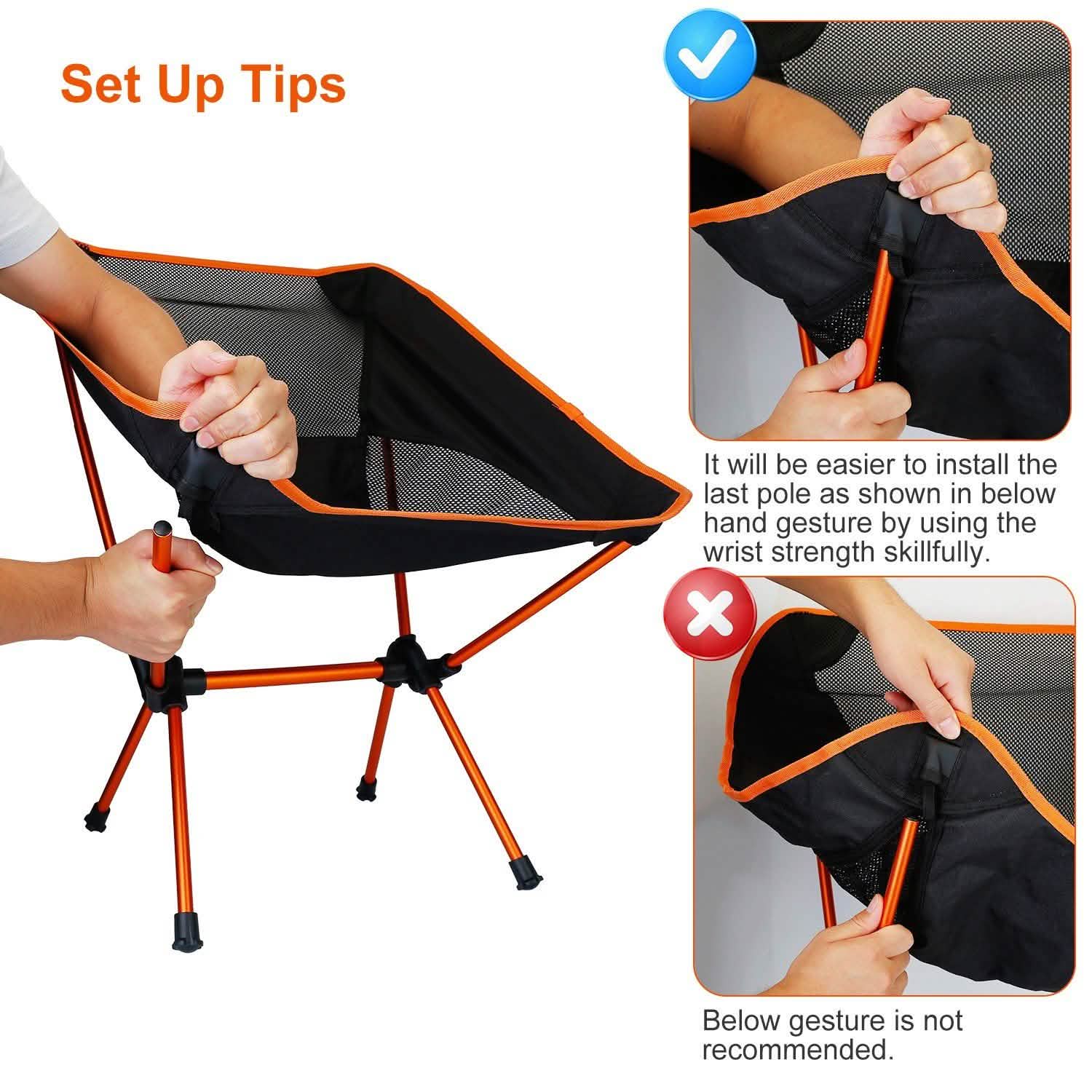 Folding Outdoor Camping Chair DailySale