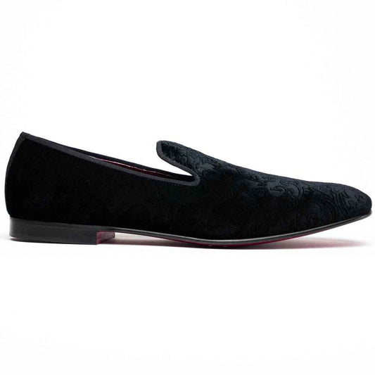 10-520-BLK FORMAL II Velvet Tuxedo Shoe, Black