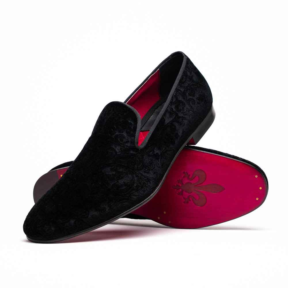 10-520-BLK FORMAL II Velvet Tuxedo Shoe, Black