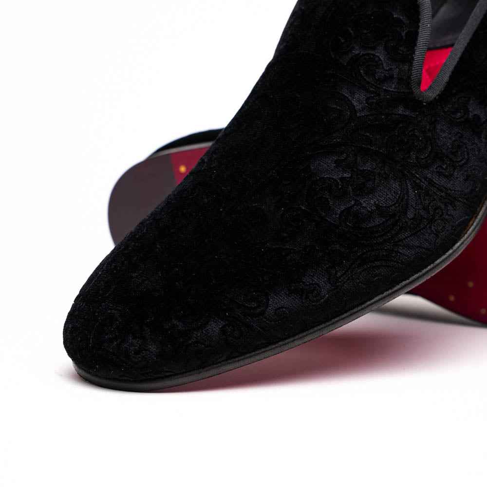 10-520-BLK FORMAL II Velvet Tuxedo Shoe, Black