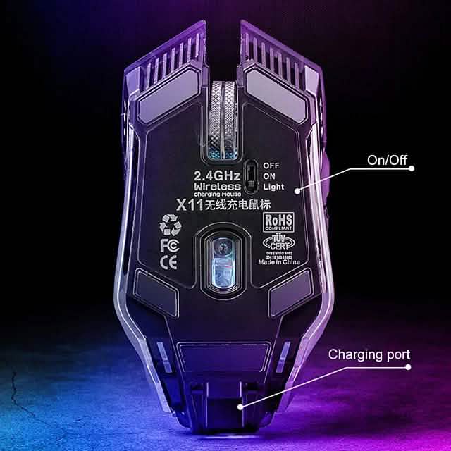 Free Wolf X11 Wireless 2.4G Optical Gaming Mouse DailySale