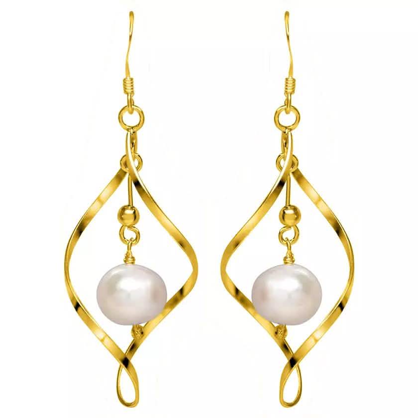Freshwater Pearl Dangle Earrings in Sterling Silver DailySale