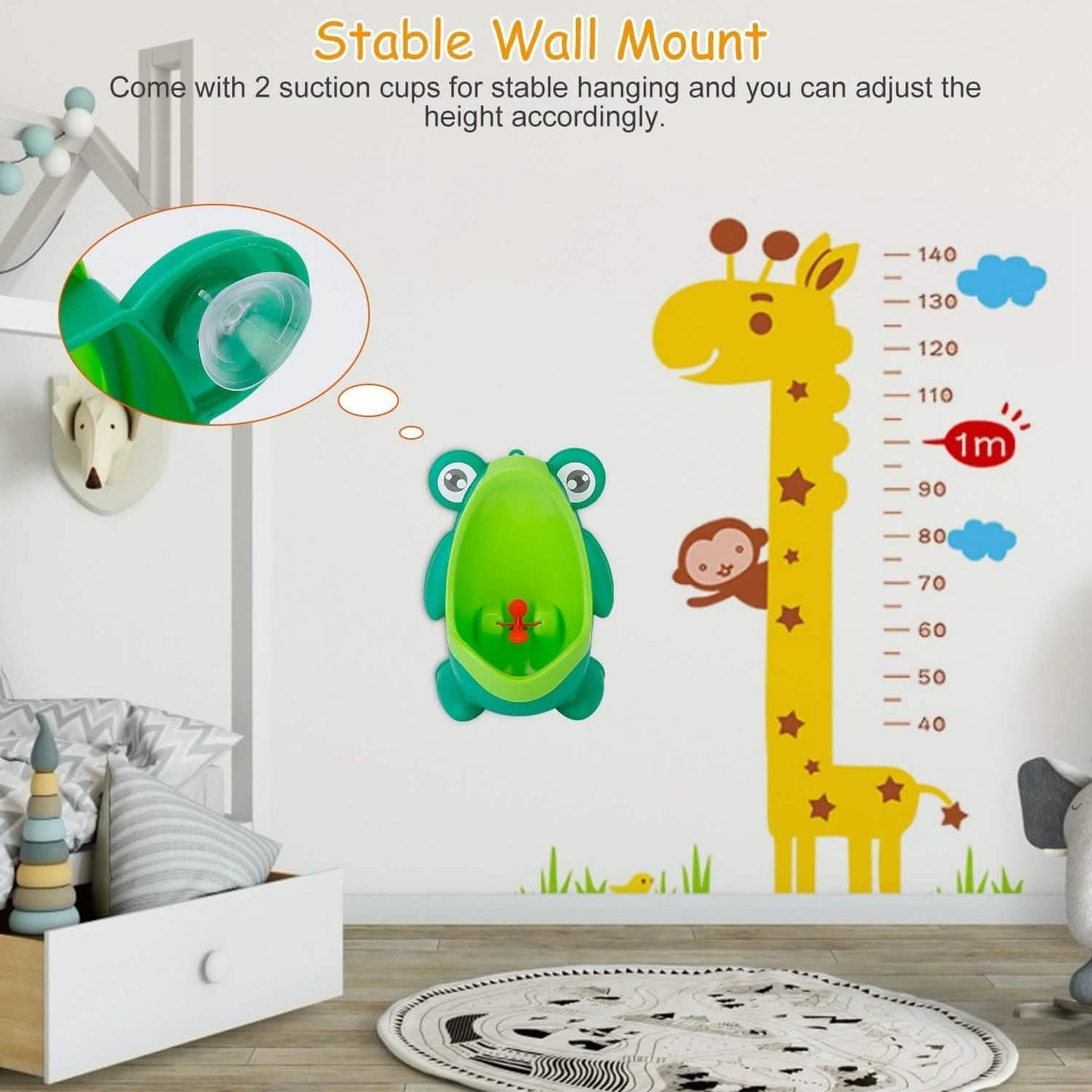 Frog Potty Training Urinal Bathroom with Funny Aiming Target DailySale