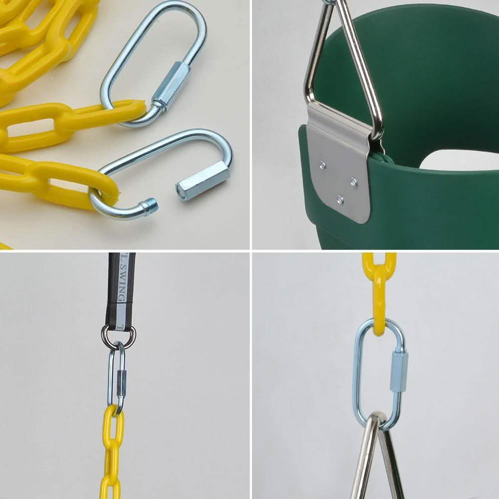 Full Bucket Seat Swing Toddler Playground Park Home Garden Baby Kids Toy Gift DailySale