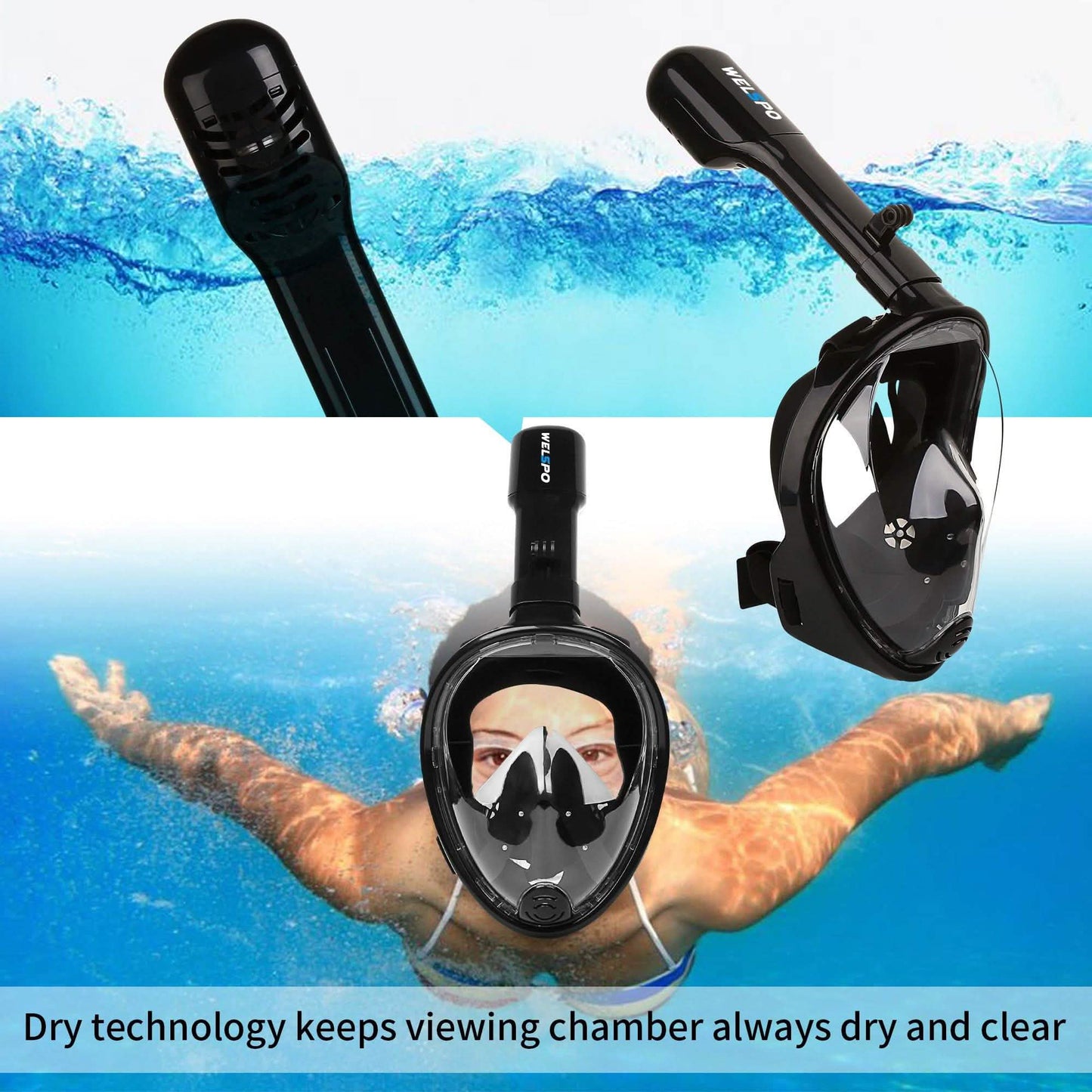 Full Face Mask Swimming Underwater Diving Snorkel Scuba DailySale