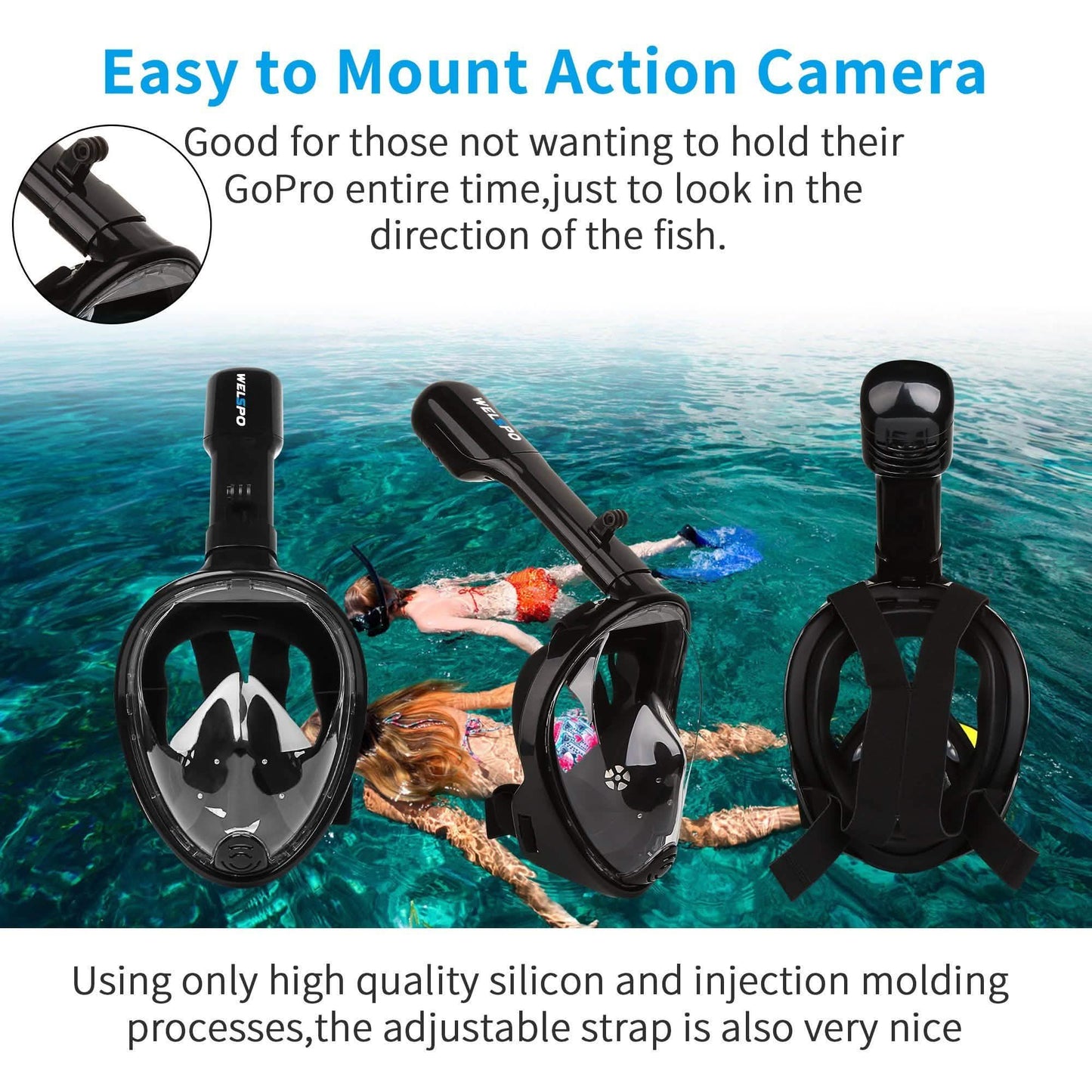 Full Face Mask Swimming Underwater Diving Snorkel Scuba DailySale