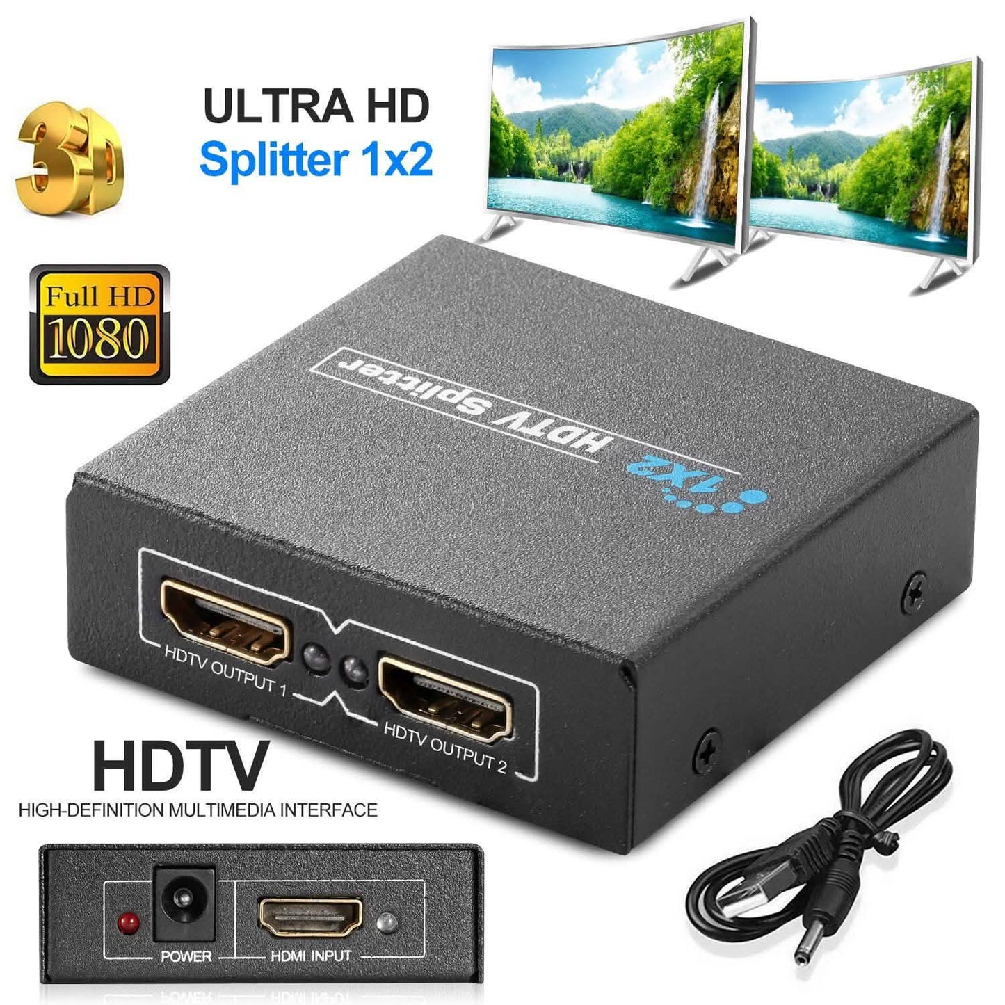 Full HD1080P HDTV Splitter Amplifier DailySale
