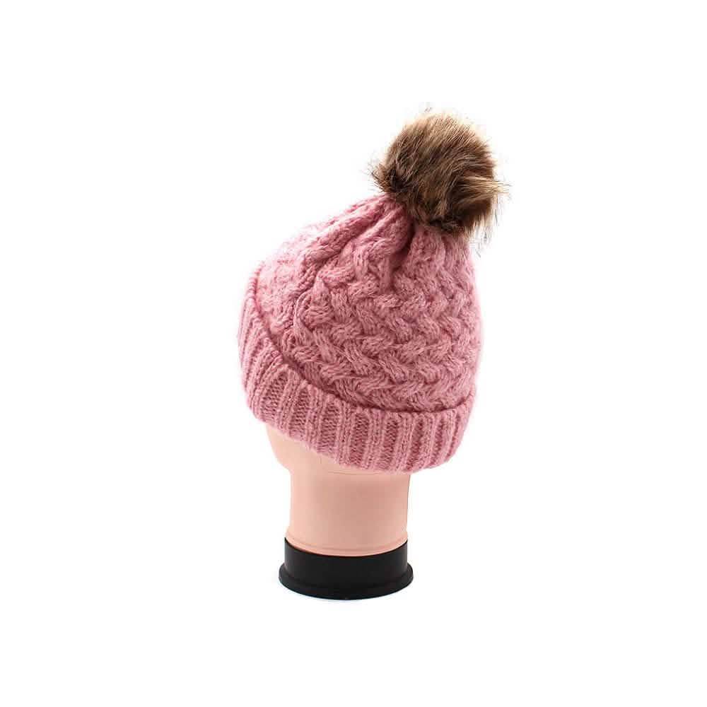 Fur Pom-Pom Toque DailySale