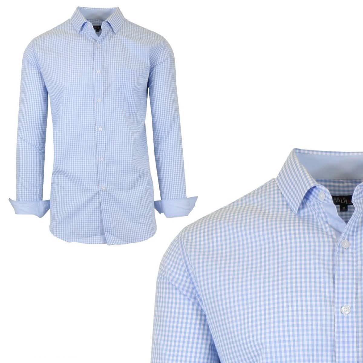 Galaxy by Harvic Men's Long-Sleeve Slim-Fit Printed Dress Shirt DailySale