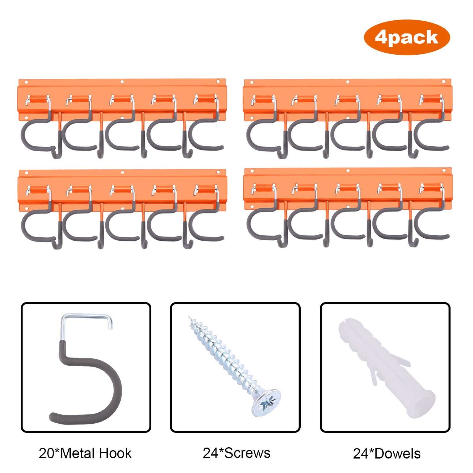 Garden Tool Organizer Wall Mounted Hanger Hooks Home Garage Set DailySale