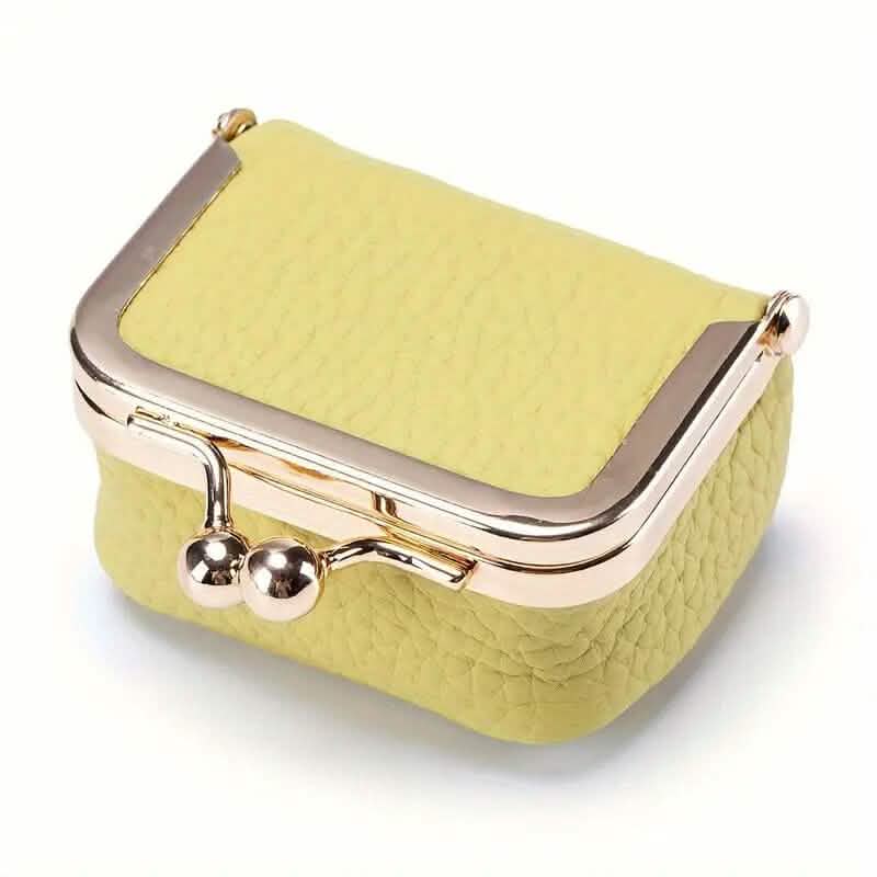 Genuine Leather Vintage-Inspired Coin Purse with Kiss Lock DailySale