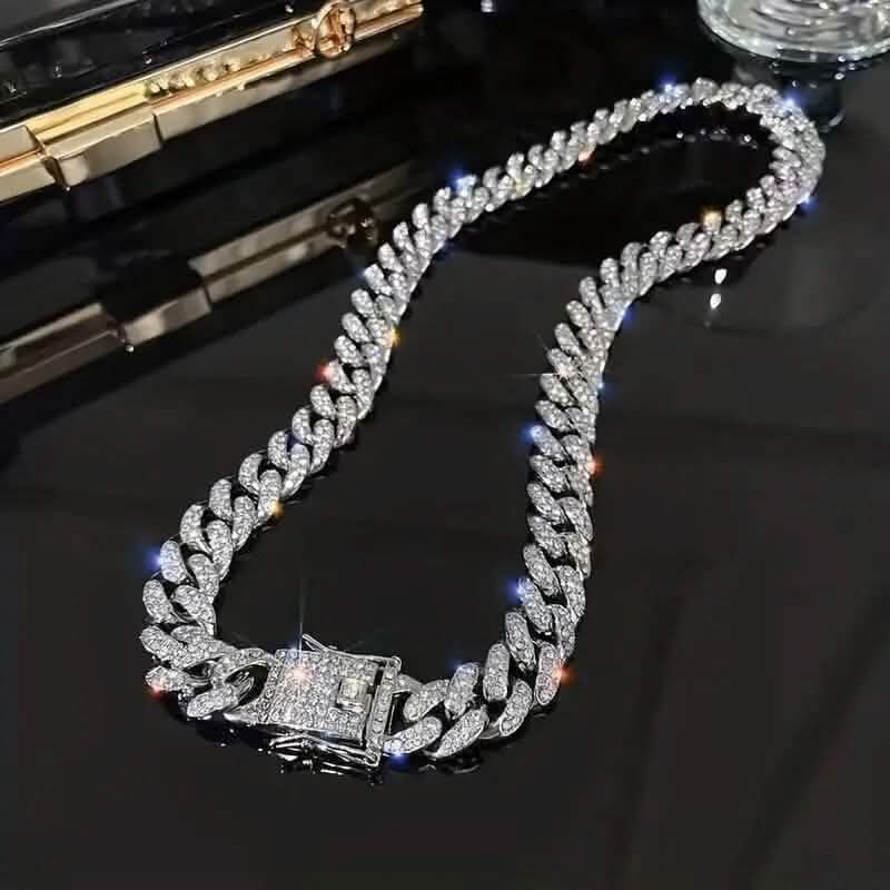 Geometric Bling Hip-Hop Cuban Chain Neckiace DailySale